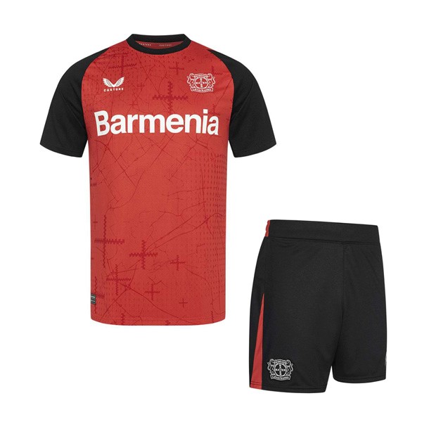 Camiseta Bayer 04 Leverkusen Replica Primera Ropa Niño 2024/25